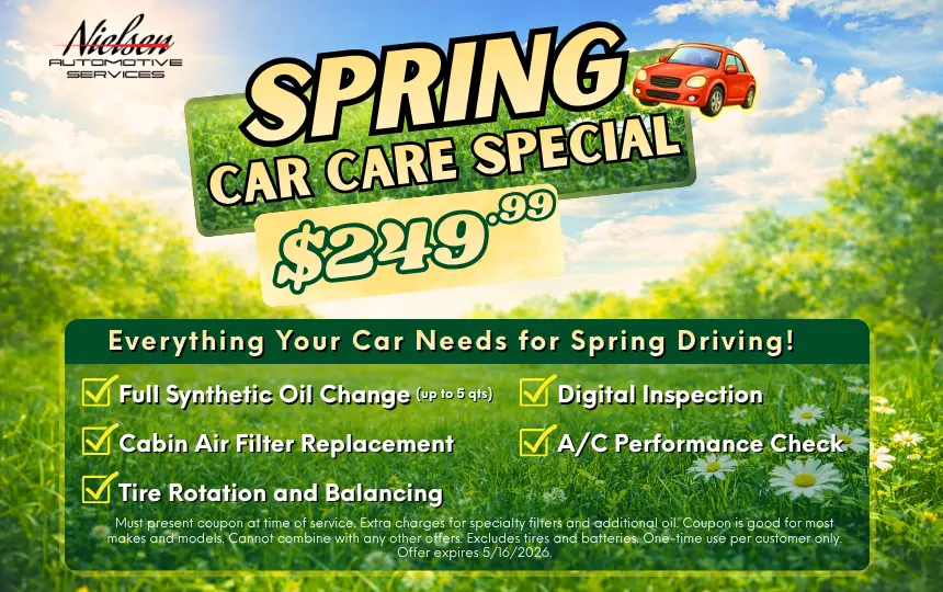 Spring car care special for $249.99.
